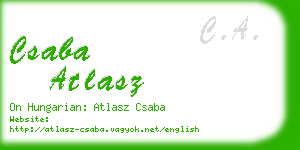 csaba atlasz business card